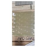 1 Lot (4) Pieces 12" x 12" Tan Glass Mosaic Tile