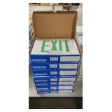1 Lot (7) Magnatron Dual Voltage LED Exit Light