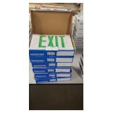 1 Lot (7) Magnatron Dual Voltage LED Exit Light