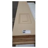 1 Lot (5) Tan Single Panel 14" Bi-Fold Door Slabs