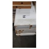 1 Lot (6) White 2-Panel 12" Bi-Fold Door Slabs