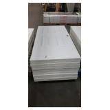 1 Lot Stack Skid (12) 4-Panel White Textured 36"