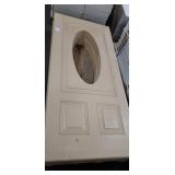 1 Lot (6) 36" 3-Panel, Oval Center Cut Out