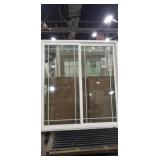 White Vinyl Sliding Patio Door W/ Grid - Approx.
