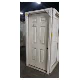 36" Off White 4-Panel Exterior Pre-Hung Door