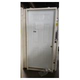 36" White Metal Clad 6-Panel Smooth Surface