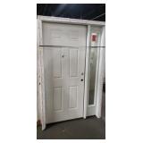 36" Off White 6-Panel Exterior Door W/ Right Hand