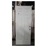 32" White Metal Clad 6-Panel Interior Boor Slab