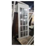 32" White French Door Slab