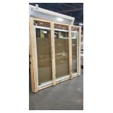 White Wood Frame Window Insert Approx. 63" x 59"