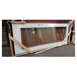 White Full View 90" x 36" Patio Door Action Side