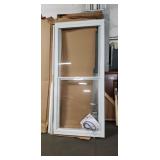 Larson 36" Full View White With Brass Storm Door