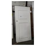 1 Lot (2) 36" 2-Panel Off White Door Insert Slabs