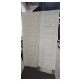 1 Lot (2) 5-Panel Off White Interior Door Slabs,
