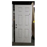 Off White 36" 6-Panel Door Slab, **Needs