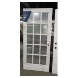 Quality Pine White 36" French Door Slab