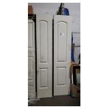 1 Lot (2) Sets Bi-Fold Closet Doors, Off White