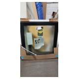 Pella Black Fixed Frosted Glass Window Approx.