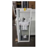 1 Small White Pella Glass Window Insert 12" x 33"