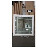 White 36" x 36" White Vinyl Gridded Fixed Window