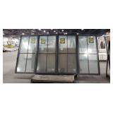 Pella Espresso Colored Finish 4 Section Window