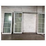 Pella White Gridded Double Action Patio Door W/