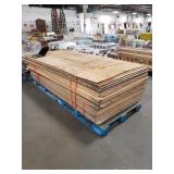 1 Lot Bunk Weathered Ply Wood Sheeting
