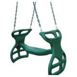 Dual Ride Glider  Green Chains  Tandem Swing