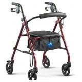 Medline Rollator Walker with Seat  Green 8in Wheel