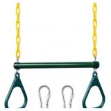LadyRosian Gym Rings Trapeze Swing Bar 17
