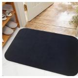 YHOLDING-S Doormat Set Black 24"x36" Absorbent
