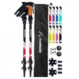 TrailBuddy Trekking Poles - Lava Red  Set of 2