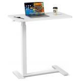 Sweetcrispy Overbed Bedside Table  Rolling Desk