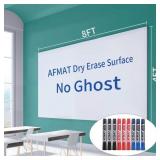 8x4 FT Whiteboard Wallpaper  Dry Erase  8 x 4 ft