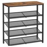 5 Tier (36.6"H) VASAGLE Shoe Rack  Rustic Brown &