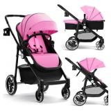 INFANS 2 in 1 Baby Stroller (Pink)