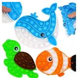3 Pcs Marine Animals Fidget Sensory Toys