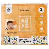 (4) Hello Bello Diapers  Alphabet Soup  Size 2
