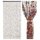 35.4"W x 78.7"L (Pack of 1) 38 Strands Bamboo Cu