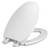 WSSROGY Elongated Toilet Seat Slow Close White