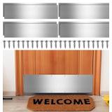 Therwen 10 Sets 8x36 Silver Door Kick Plate