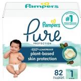 Pampers Pure Diapers - Size 1  82 Count