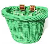 Blue 01488 Junior Front Handlebar Wicker Basket