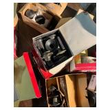 Assortment of door knobs, handles, dummy knobs