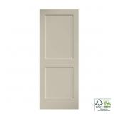 $239 30 in. X 80 in. Shaker White Primed 2-Pane