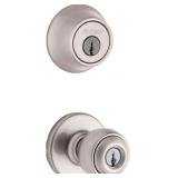 Kwikset Polo Knob & Deadbolt Satin Nickel x 2 door