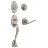 Kwikset Shelburne Door Lock Set, Nickel