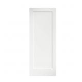 $170 30x80x1-3/8 Shaker White 1-Panel Slab Door