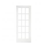 $248 30x80 Clear Glass 15-Lite French Door Slab