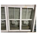 60 1/2 x 61 Mi Double Hung Window, White